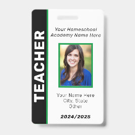 Homeschool leraar ID Badge