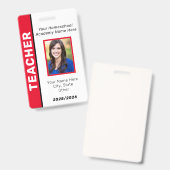Homeschool leraar ID Badge (Voor- en achterkant)