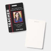 Homeschool leraar ID Badge (Voor- en achterkant)