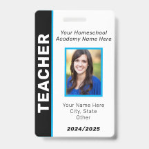 Homeschool leraar ID Badge