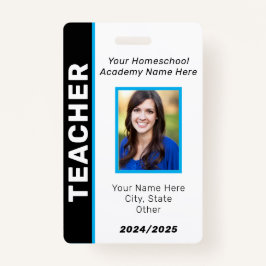 Homeschool leraar ID Badge