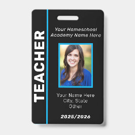Homeschool leraar ID Badge
