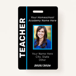 Homeschool leraar ID Badge