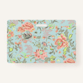 Homeschool leraar ID Badge Feminine Floral (Achterkant)