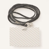 Homeschool leraar ID Badge Modern Goud (Achterkant met draagriem)