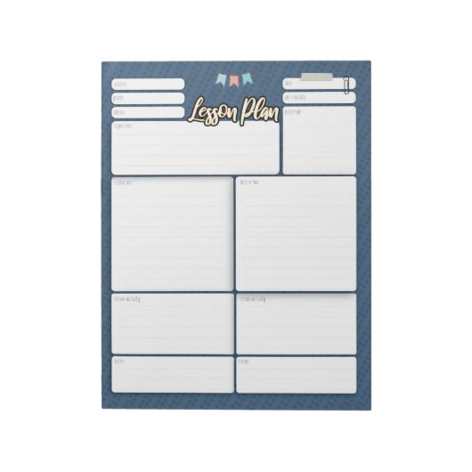 HOMESCHOOL LESSON PLAN 2-laptop Notitieblok (Linkerzijde)