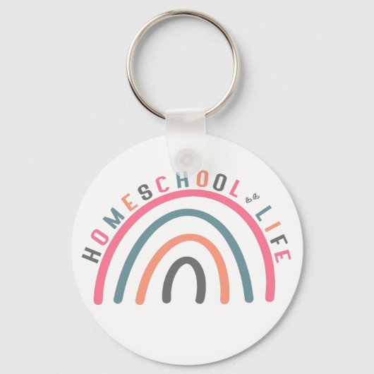 Homeschool Life Rainbow Sleutelhanger (Voorkant)