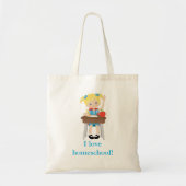 Homeschool Love Little Girl Tote Bag (Voorkant)