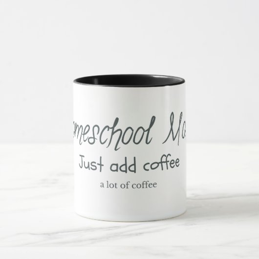 Homeschool Mam - Coffee toevoegen Mok (Midden)
