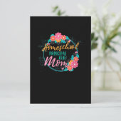 Homeschool Mam Gift Funny Thuisschool voor vrouwen Informatiekaartje (Staand voorkant)