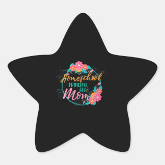 Homeschool Mam Gift Funny Thuisschool voor vrouwen Ster Sticker