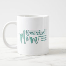 "Homeschool Mam" JUMBO Mok w/Spurgeon Quote