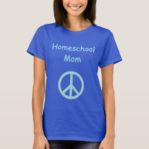 Homeschool Mam met vredesnaam T-shirt