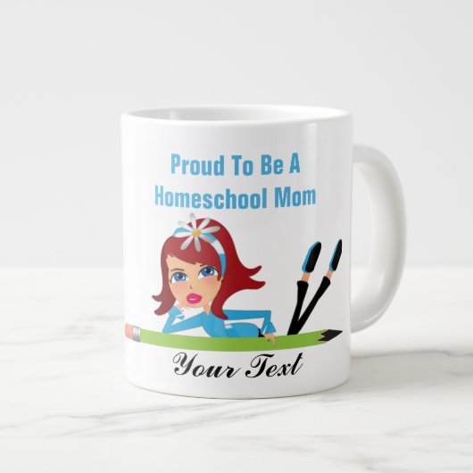 Homeschool Mam - Mok Jumbo (Voorkant rechts)