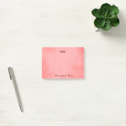 Homeschool Mam Pink Parchment Post-it® Notes (Kantoor)