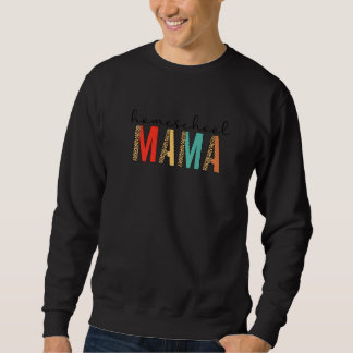 Homeschool Mama Boho Leopard Homeschooling Moeder Trui