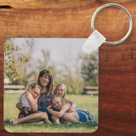 Homeschool Mama Custom Photo Sleutelhanger (Achterkant)
