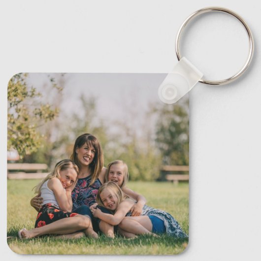 Homeschool Mama Custom Photo Sleutelhanger (Achterkant)