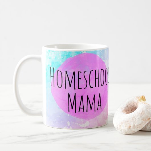 Homeschool Mama Funny Mama Coffee Koffiemok (Met donut)