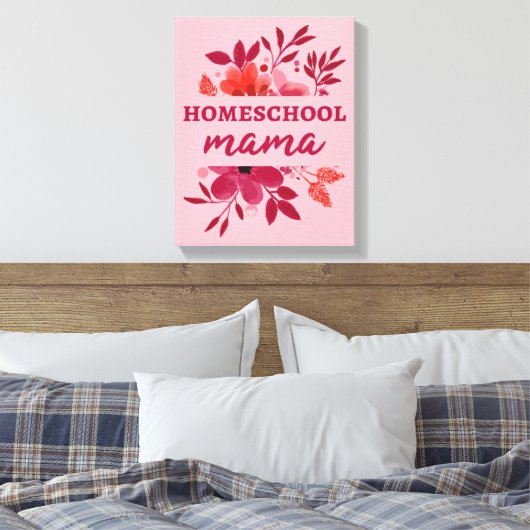 Homeschool Mama I Canvas Afdruk (Insitu (Slaapkamer))