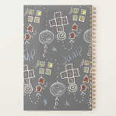 Homeschool mama leert kinderen als Doodles Fun Planner (Achterkant)