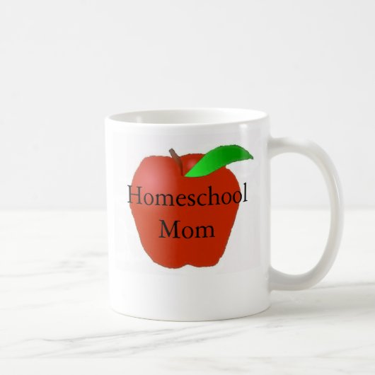 Homeschool mama met Apple Koffiemok (Rechts)