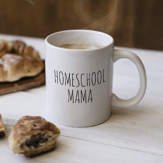 "Homeschool Mama" RAE DUNN geïnspireerd Koffiemok
