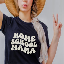 HomeSchool Mama Retro aangepaste tekstkleuren
