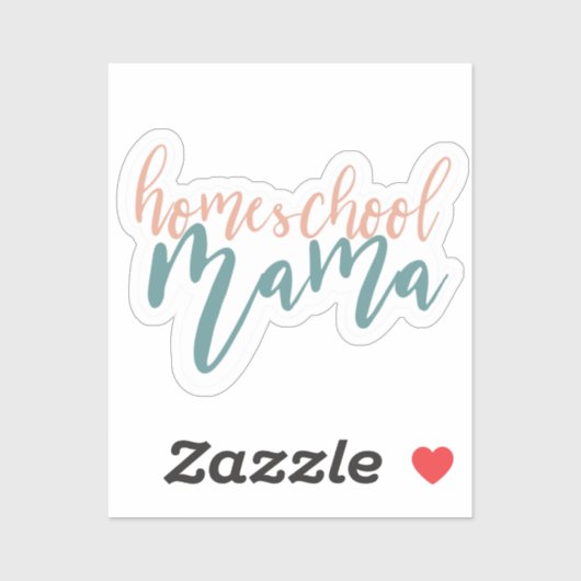 Homeschool Mama Sticker (Vel)