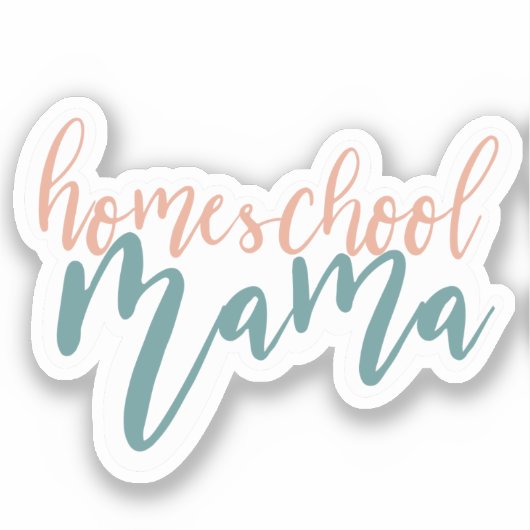 Homeschool Mama Sticker (Voorkant)
