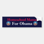 Homeschool Mamas for Obama Bumpersticker (Voorkant)