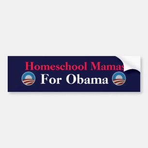 Homeschool Mamas for Obama Bumpersticker