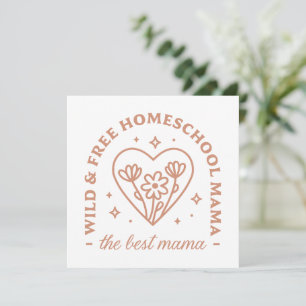 Homeschool moeder de beste mama wilde en gratis qu feestdagenkaart