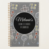 Homeschool Moeder Die Kindachtige Doodles Leuk Ond Planner (Voorkant)