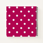 Homeschool Moeder roze polka stippen Notitieboek (Achterkant)