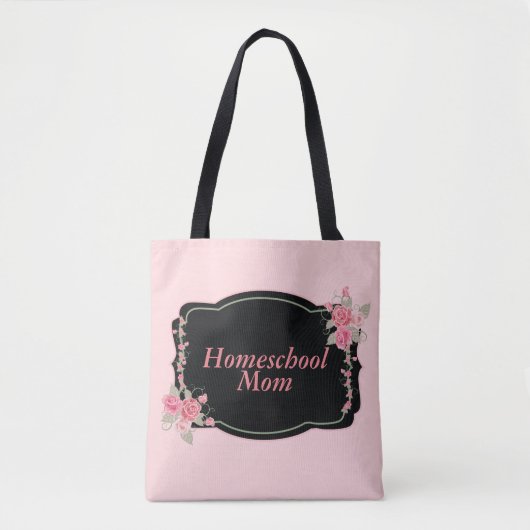 Homeschool Mom Glamour Tote Bag (Voorkant)
