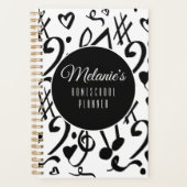 Homeschool Music Musician Musical Pattern Planner (Voorkant)