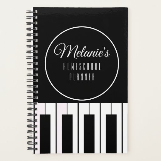 Homeschool Music Teacher Musician Teaching Planner (Voorkant)