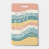 Homeschool Onderwijs Quote Bladwijzer Badge (Achterkant)