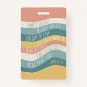 Homeschool Onderwijs Quote Bladwijzer Badge (Achterkant)