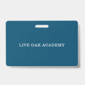 Homeschool Ouder ID Badge | Klassiek blauw (Achterkant)