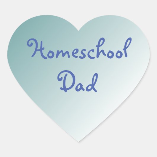 Homeschool papa hart sticker (Voorkant)