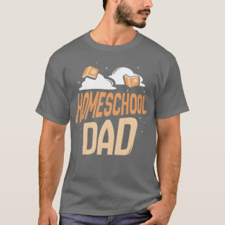 Homeschool Papa Papa Homeschooling Vader retro T-shirt