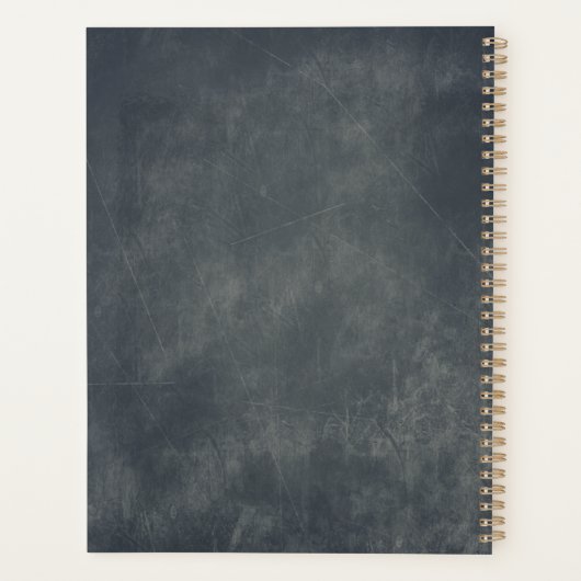 HomeSchool Planner Minimalistisch Bloemen Open Boe (Achterkant)