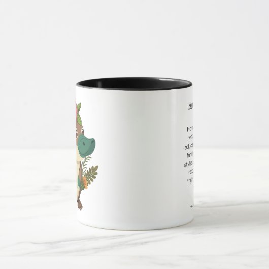 Homeschool Platypus Mug Mok (Midden)