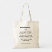 Homeschool Platypus Tote  Bag (Achterkant)
