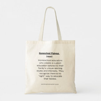 Homeschool Platypus Tote Tote Bag