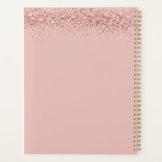 Homeschool Portfolio Organisation Glitter Planner (Achterkant)