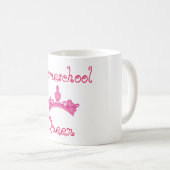 Homeschool Queen Pink and White Koffiemok (Voorkant rechts)