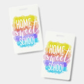 Homeschool Quote Bladwijzer Badge (Voor- en achterkant)